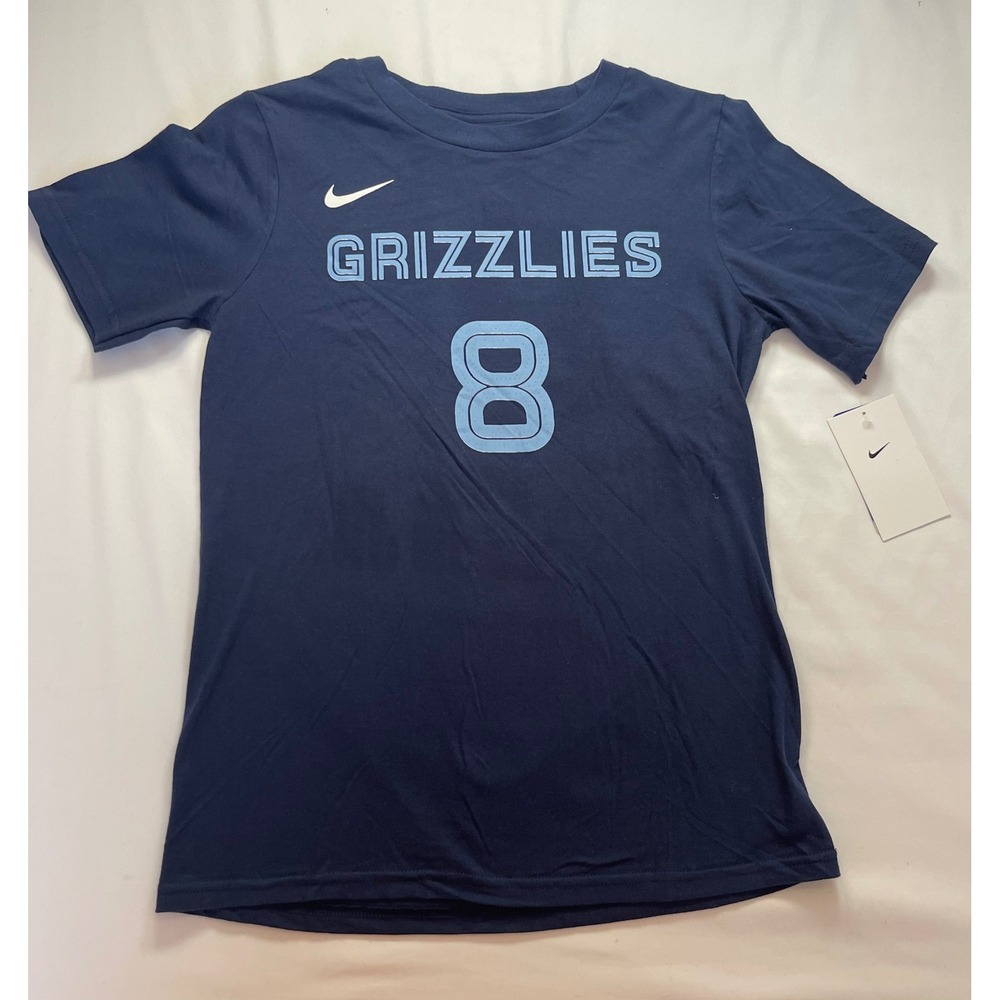 Nike Memphis Grizzlies Jaren Jackson Jr 8 NBA Youth T-Shirt Navy Blue M 10/12 - Picture 2 of 7